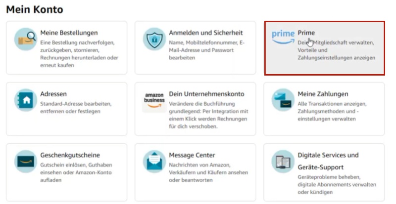 Prime in Amazon