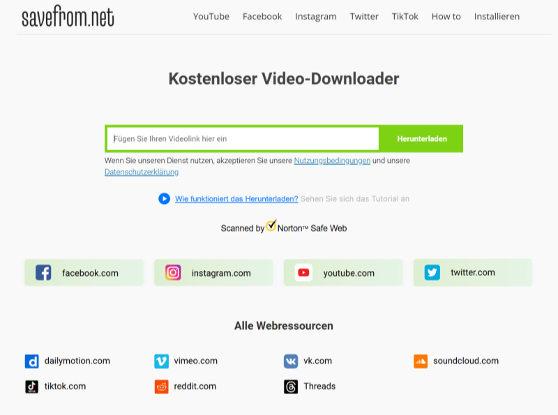 SaveFrom.net YouTube Downloader