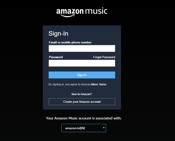 Sich mit Ihrem Amazon-Konto anmelden