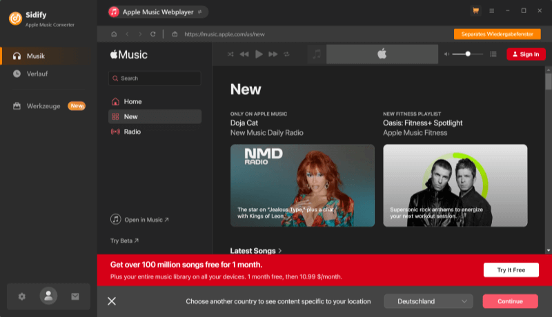 Sidify Apple Music Converter kostenlos