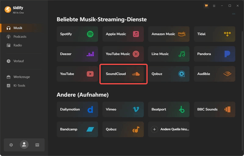 Sidify SoundCloud MP3 Downloader