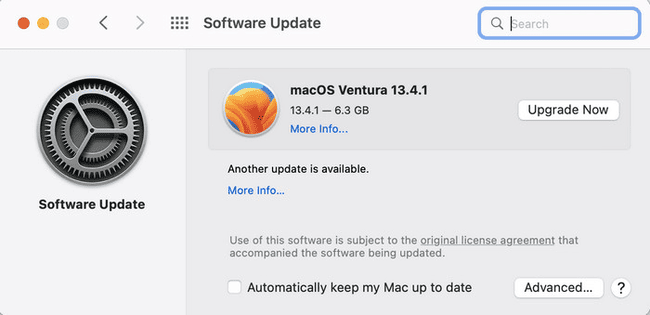 Software Update bei Mac
