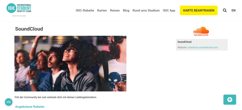 SoundCloud Go Plus 30 Tage kostenlos mit Studentenrabatt