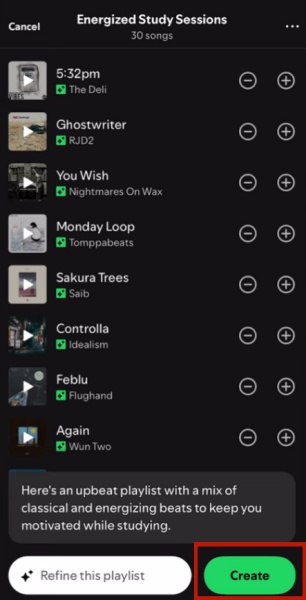 Spotify AI Playlist erstellen 