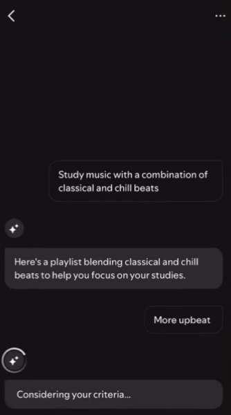 Spotify AI Playlist verfeinern