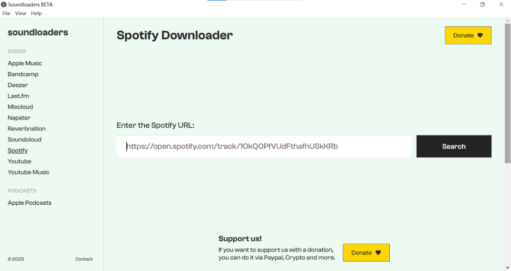 Spotify als MP3 speichern mit Soundloaders