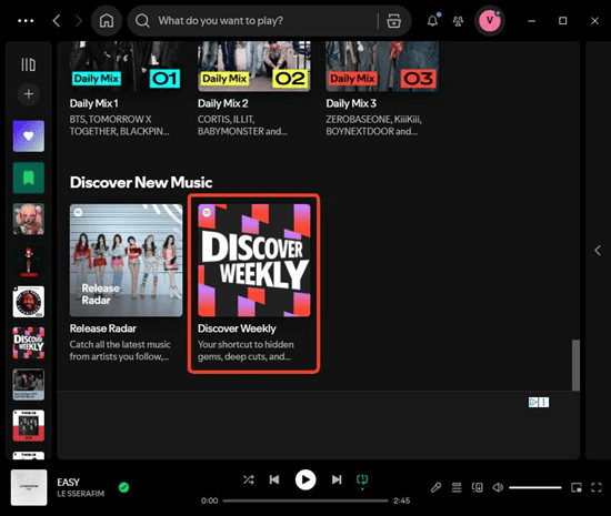 Spotify Discover Weekly