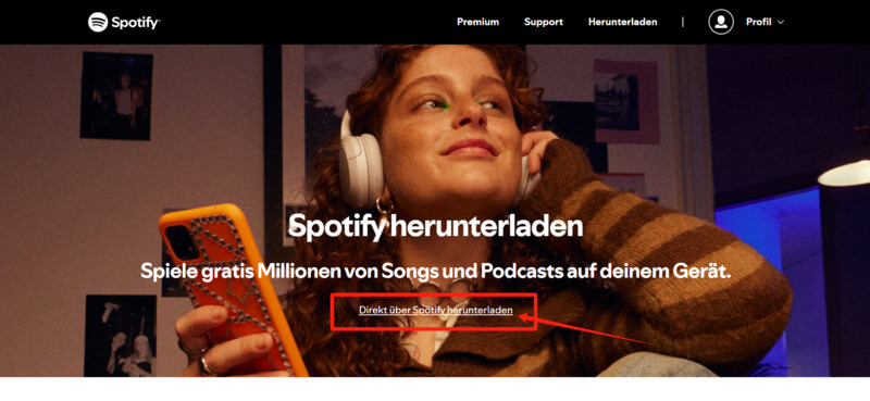 Spotify für PC auf Spotify downloaden
