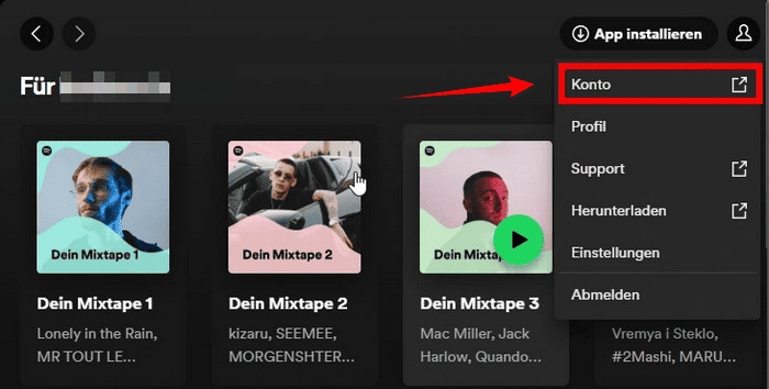 Spotify-Konto überprüfen