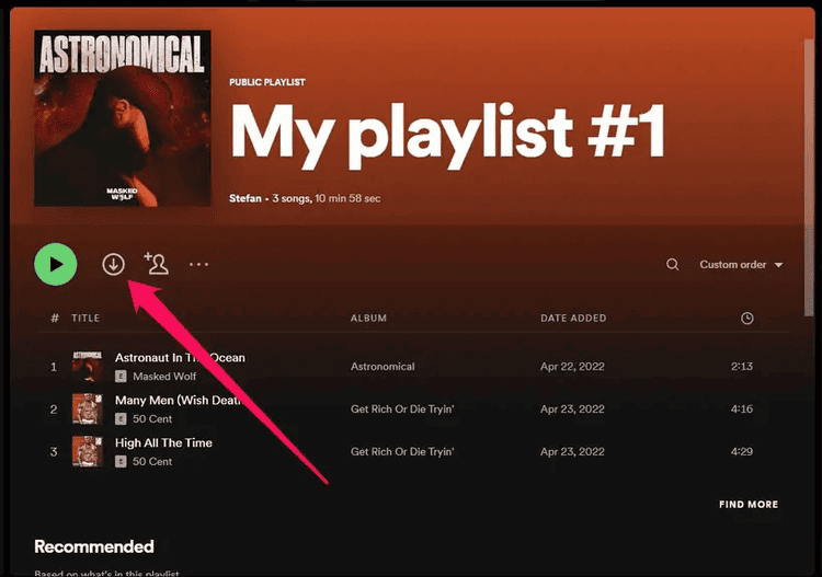 Spotify Playlist downloaden bei Desktop-App