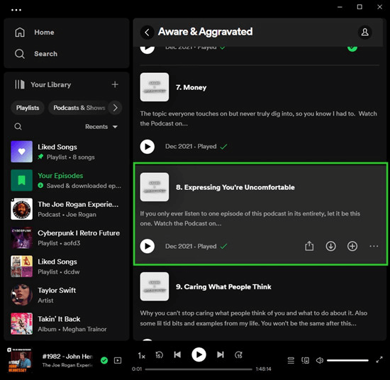 Spotify-Podcasts herunterladen auf PC