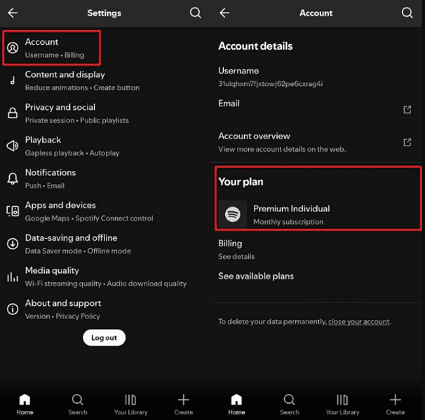 Spotify-Premium überprüfen