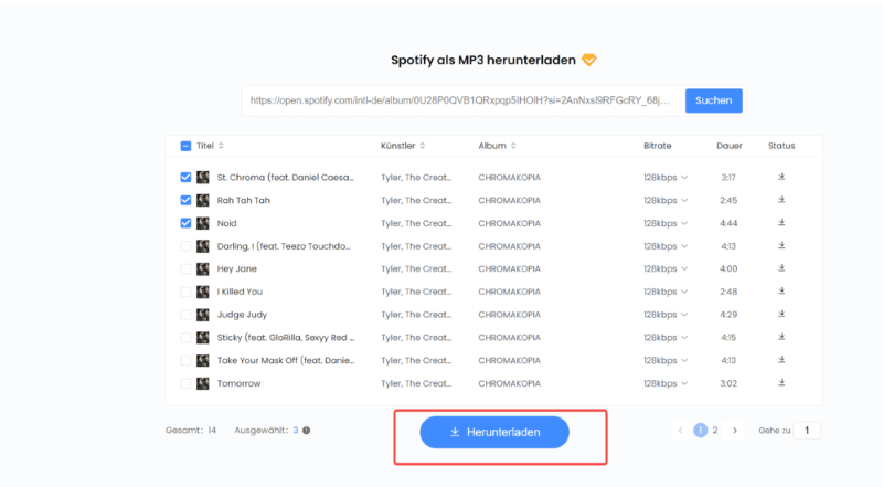 Spotify-Songs mit TuneFab herunterladen