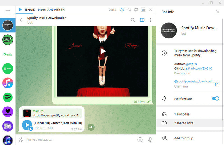 Telegram Spotify Downloader Bot