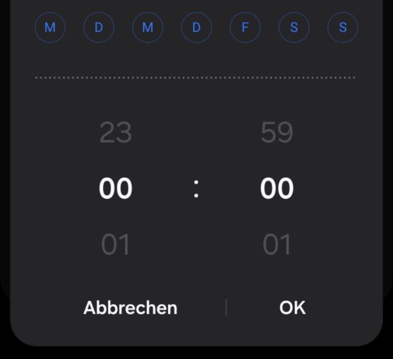Timer festlegen