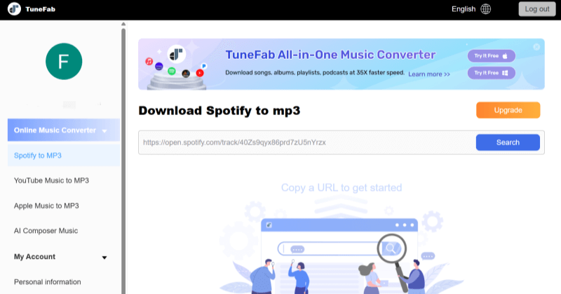 TuneFab Online Music Converter
