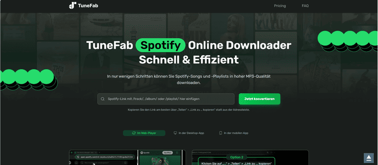 TuneFab Spotify Online Downloader